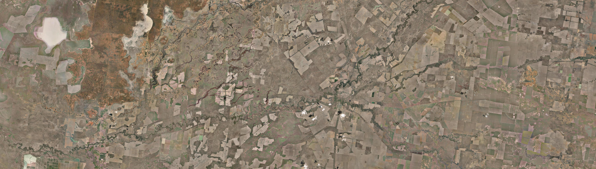 Aerial view of Walgett, NSW