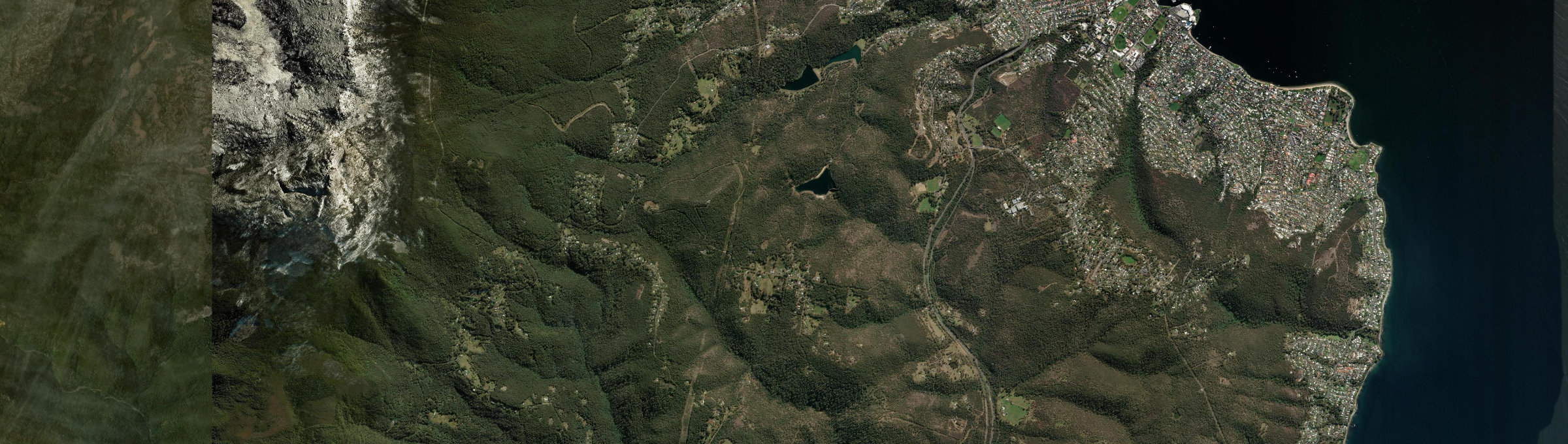 Aerial view of Ridgeway, TAS