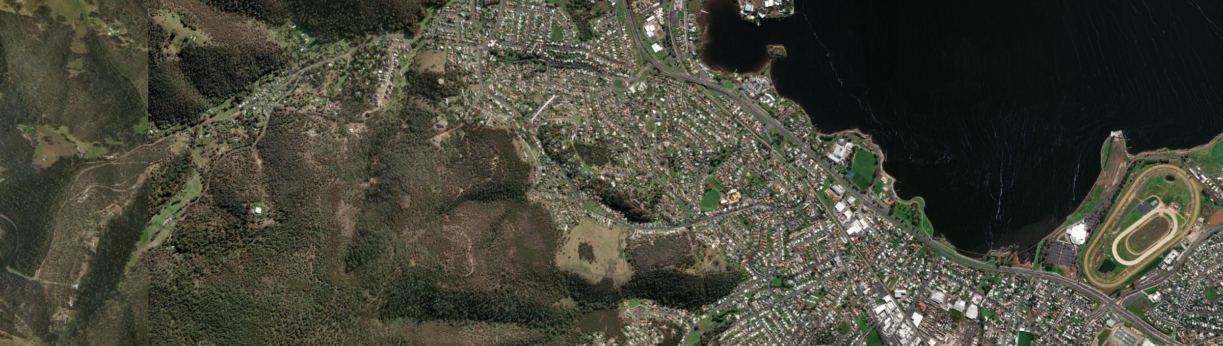 Aerial view of Rosetta, TAS