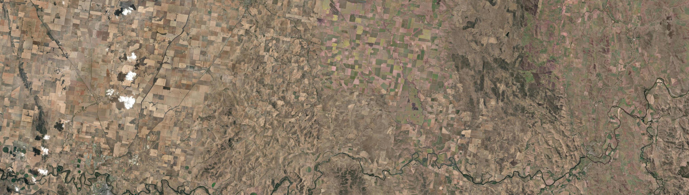 Aerial view of Wantabadgery, NSW