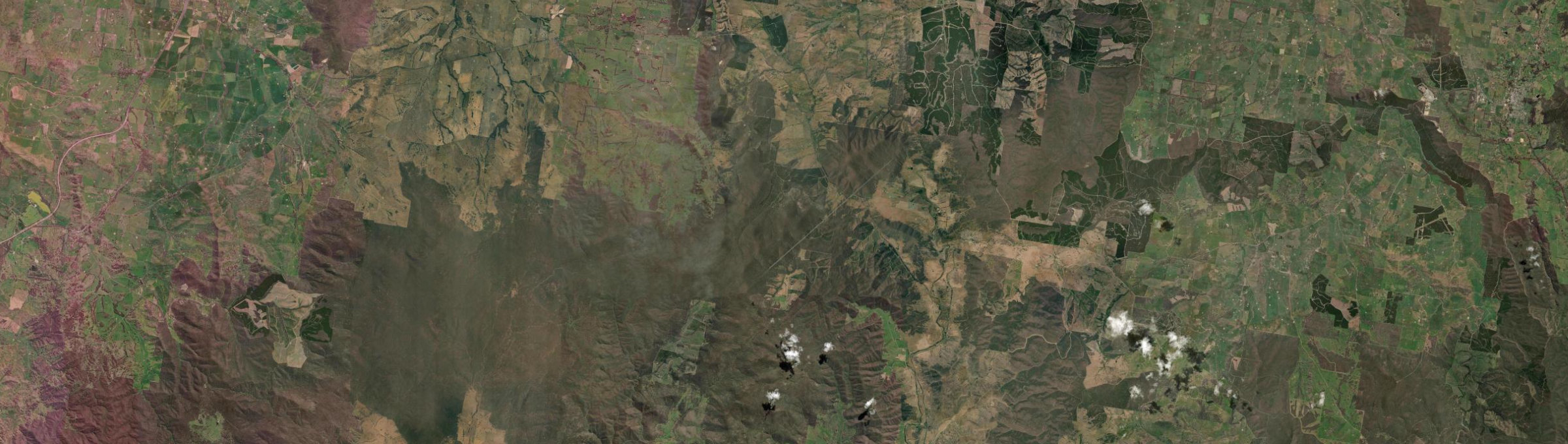 Aerial view of Lankeys Creek, NSW