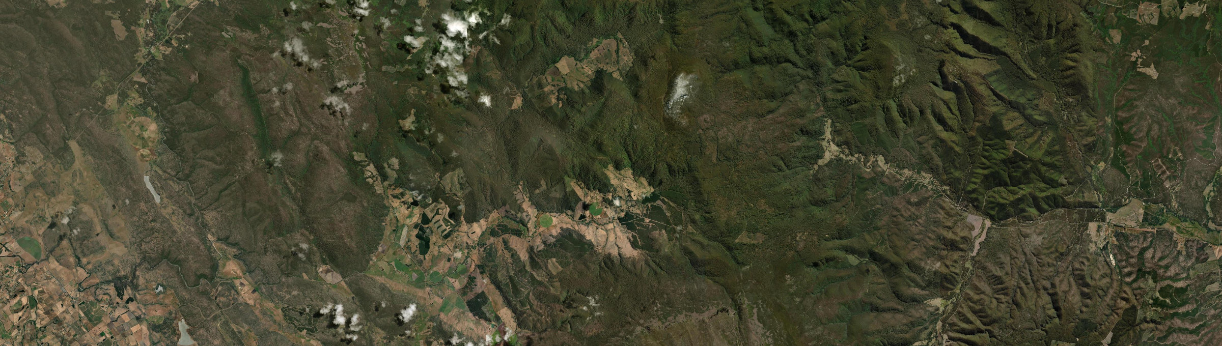 Aerial view of Upper Blessington, TAS