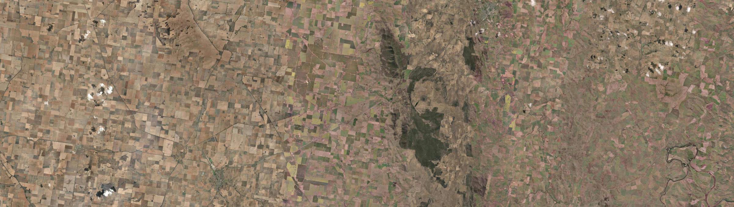 Aerial view of Bethungra, NSW