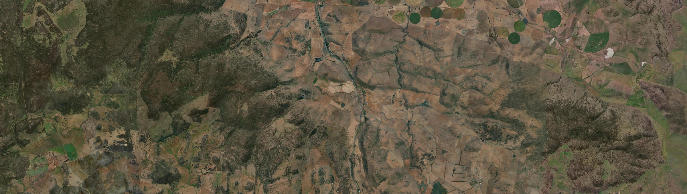 Aerial view of Antill Ponds, TAS