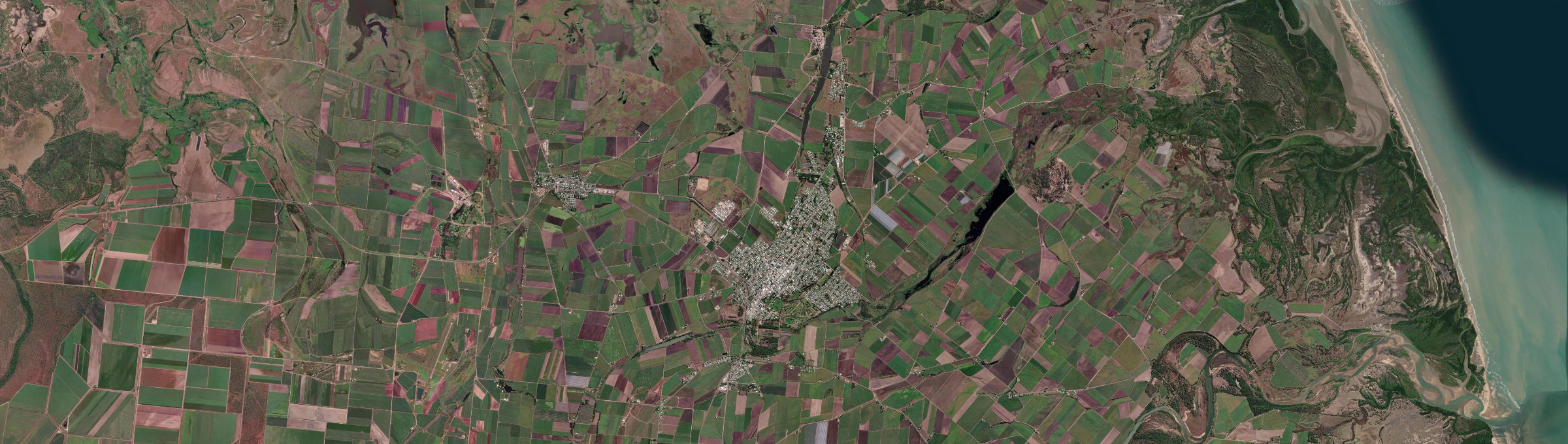 Aerial view of Ayr, QLD