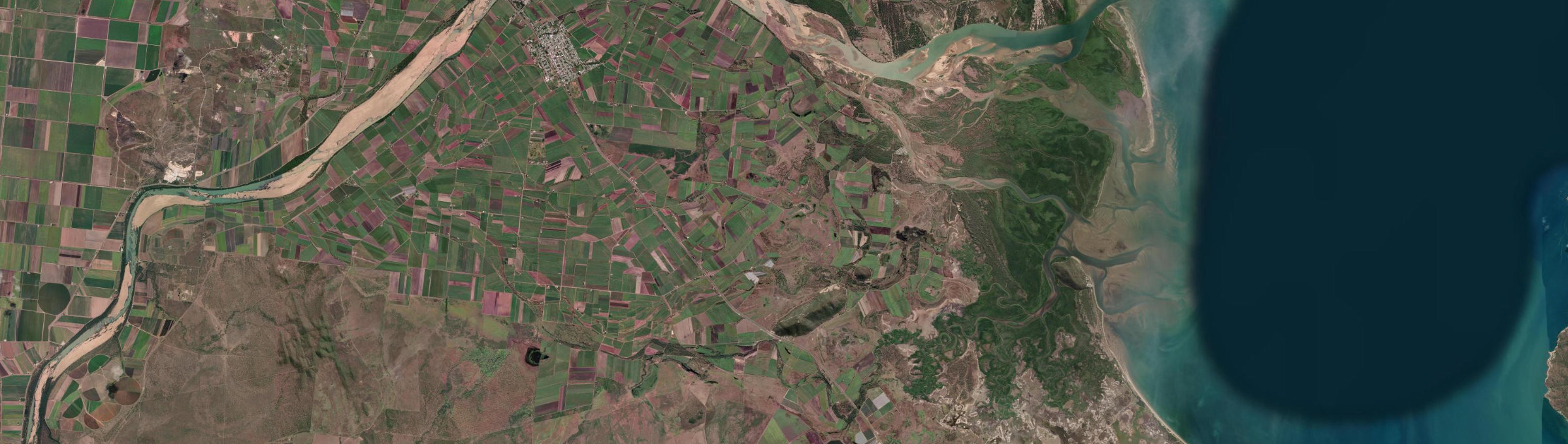 Aerial view of Inkerman (Qld), QLD