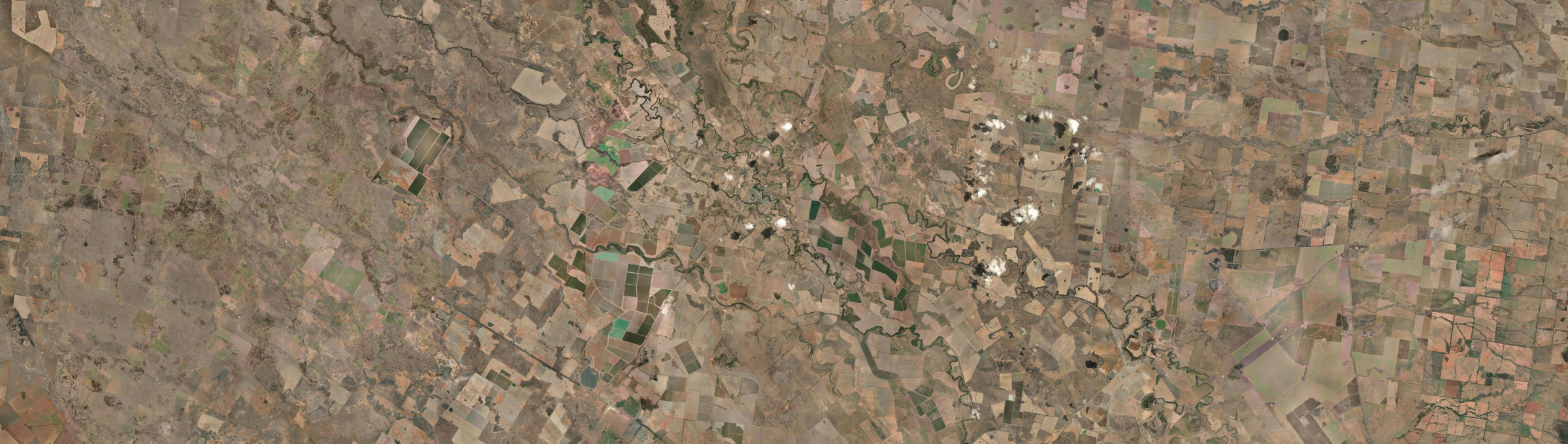 Aerial view of Warren, NSW