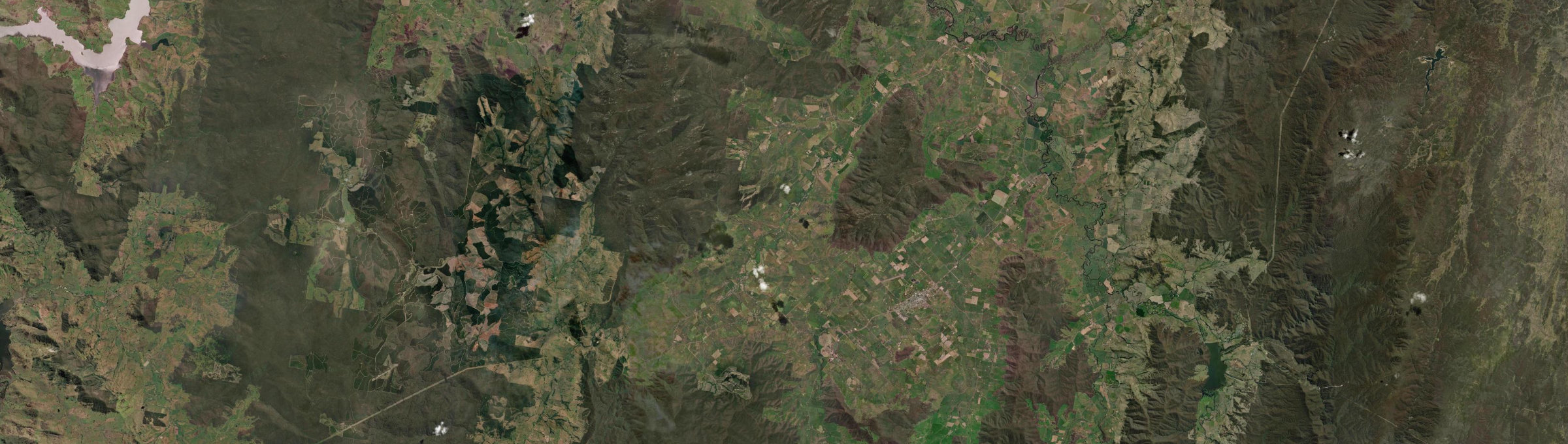 Aerial view of Cudgewa, VIC