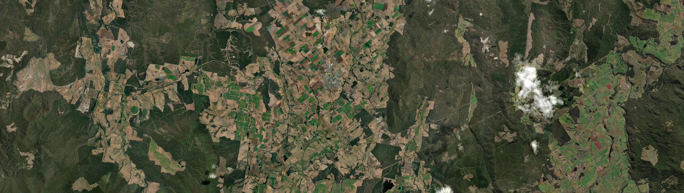 Aerial view of Scottsdale, TAS