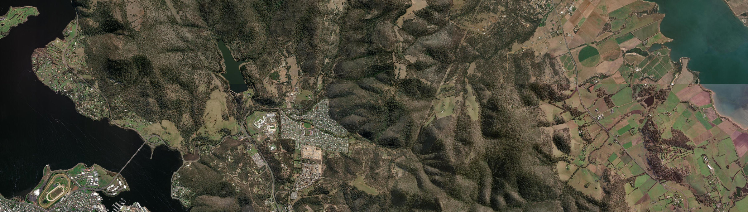 Aerial view of Risdon Vale, TAS