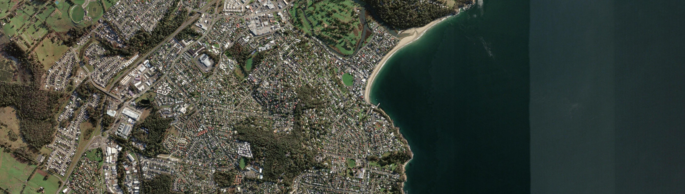 Aerial view of Kingston Beach, TAS