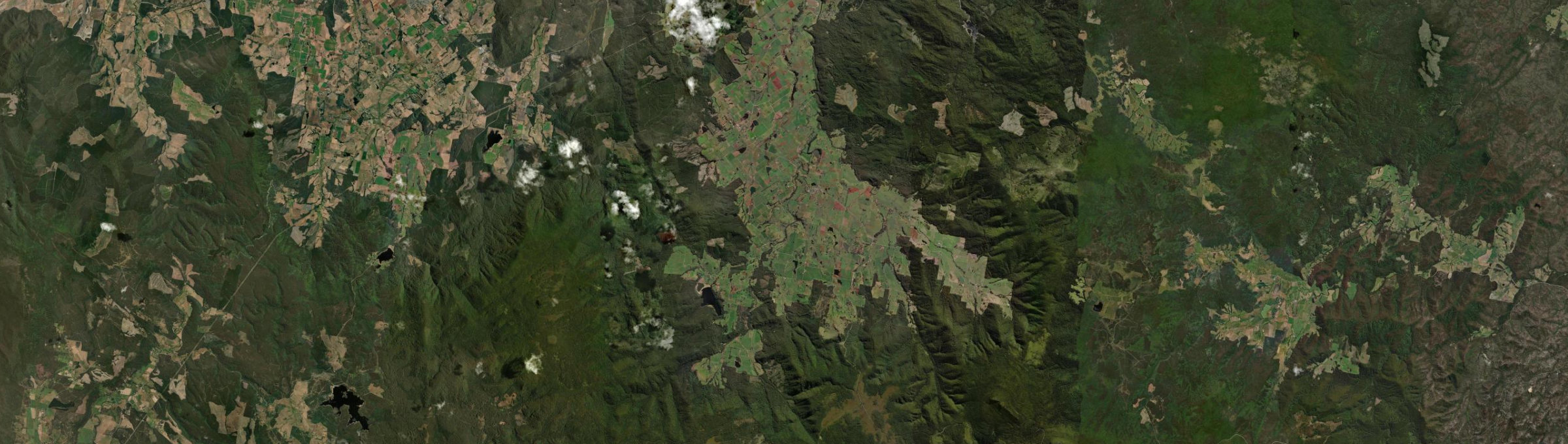 Aerial view of Ringarooma, TAS