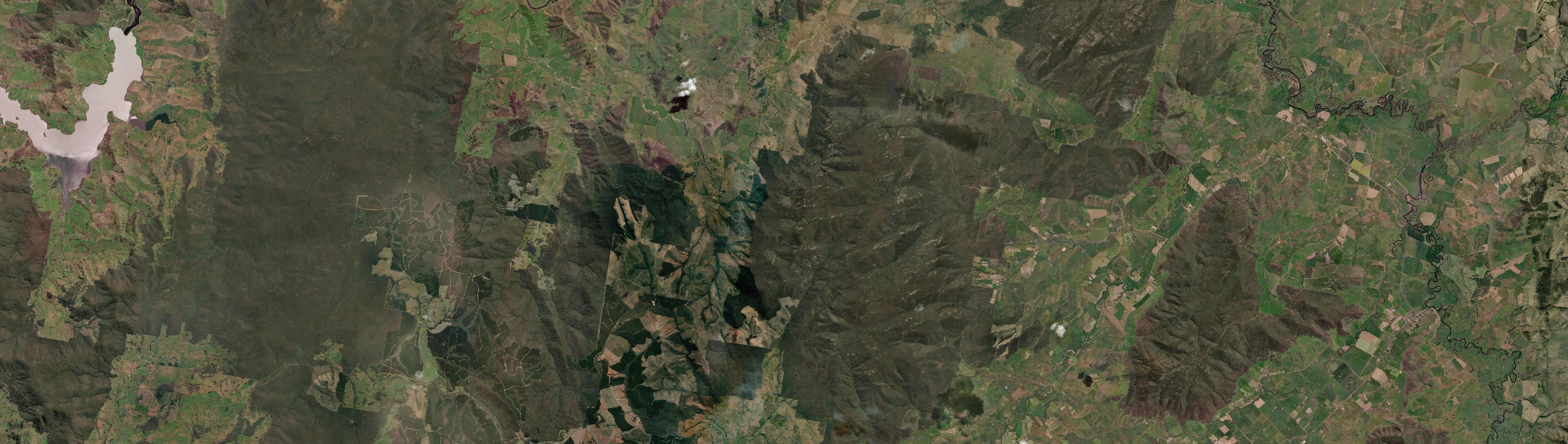 Aerial view of Guys Forest, VIC