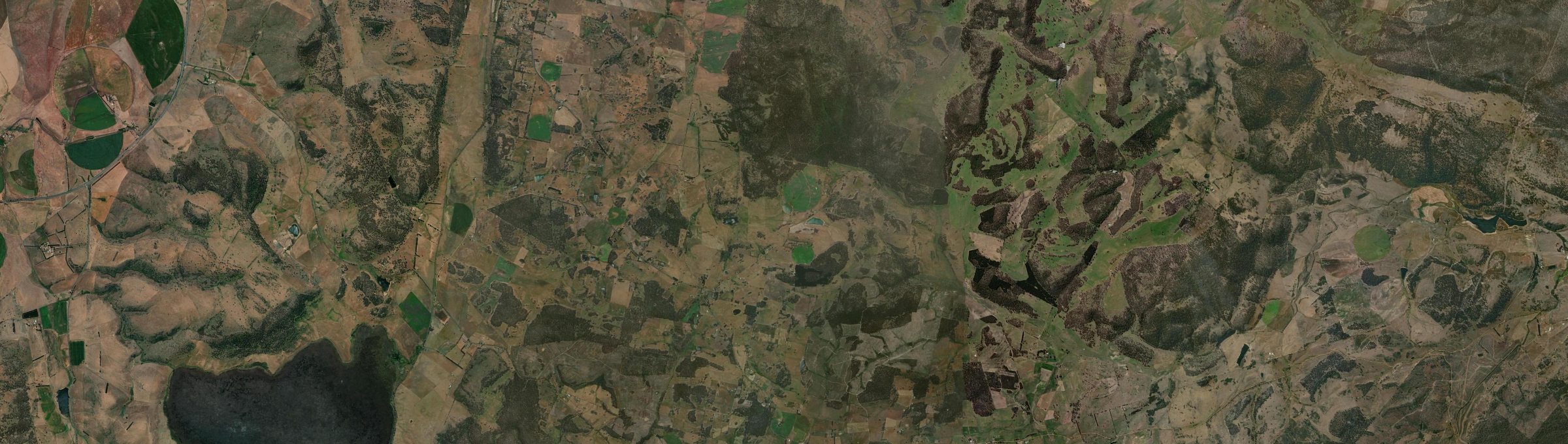 Aerial view of Mount Seymour, TAS