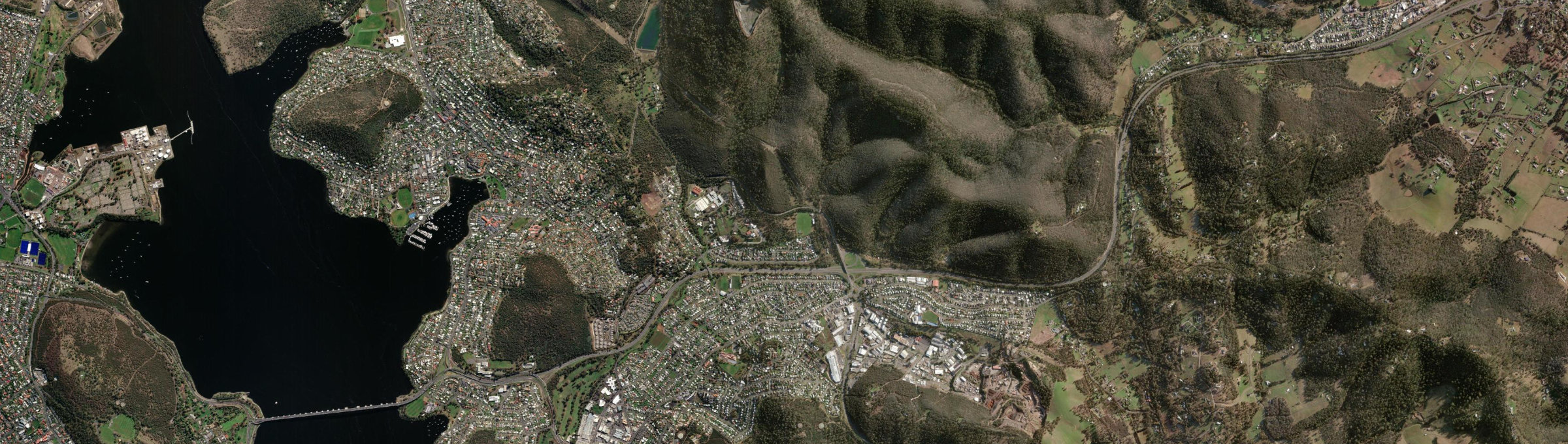 Aerial view of Warrane, TAS