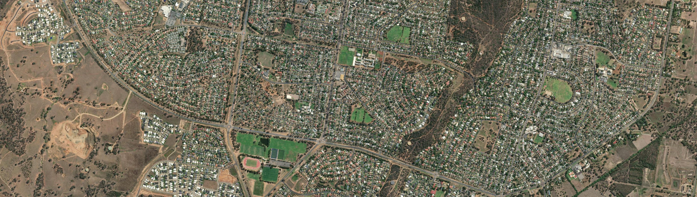 Aerial view of Tolland, NSW