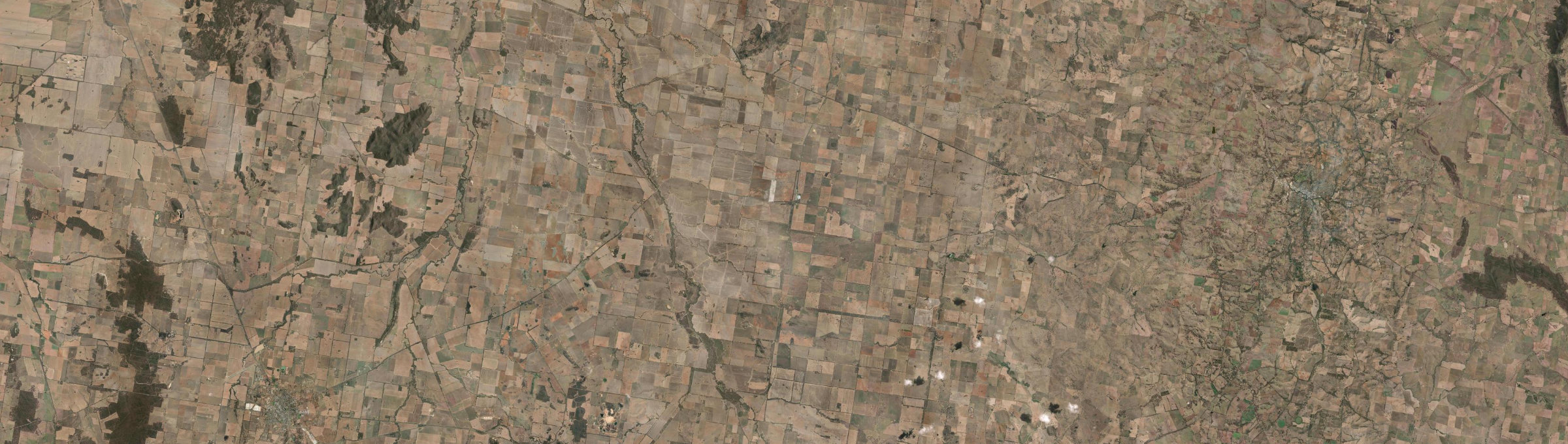 Aerial view of Milvale, NSW