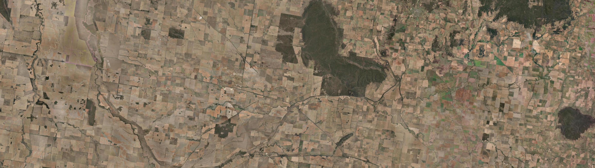 Aerial view of Bimbi, NSW