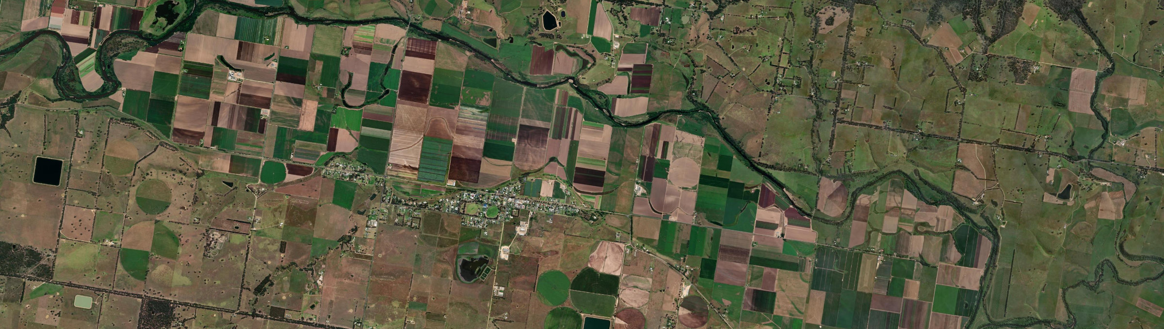 Aerial view of Lindenow, VIC