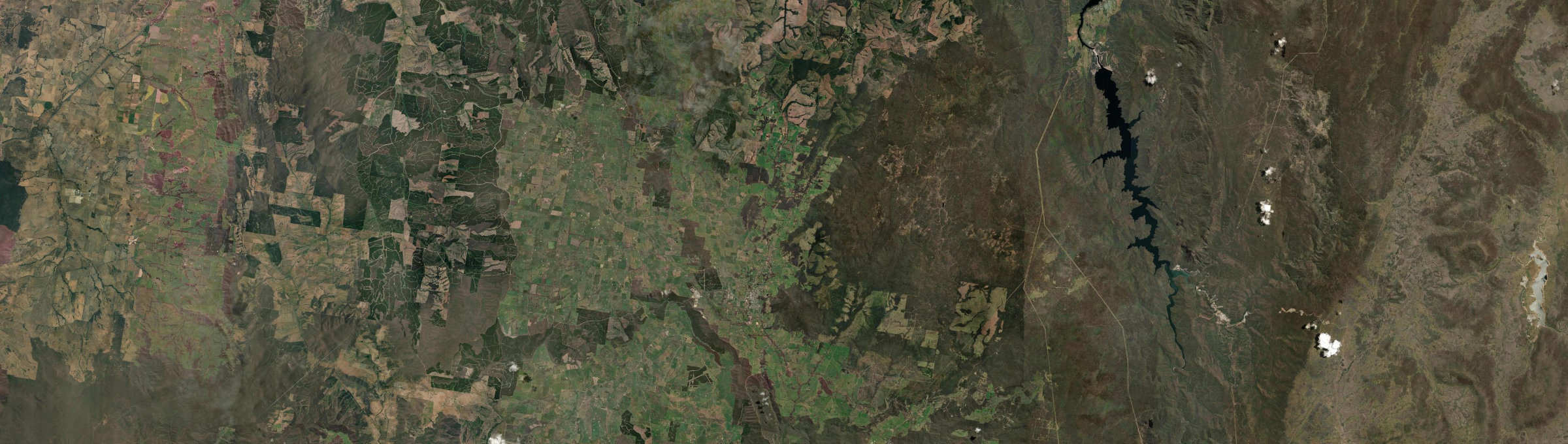 Aerial view of Tumbarumba, NSW