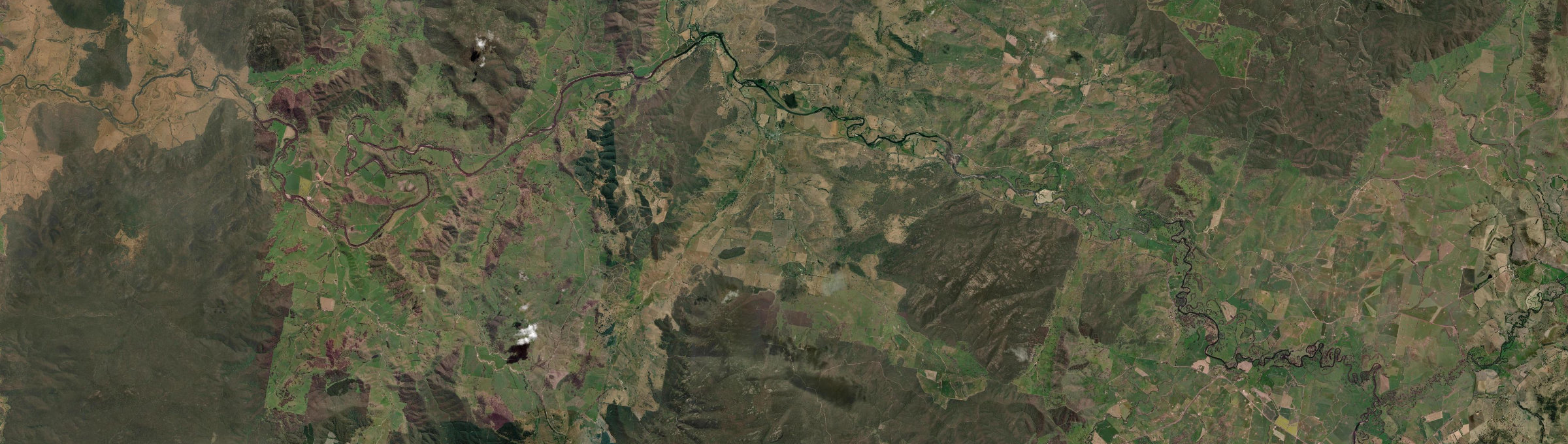 Aerial view of Walwa, VIC