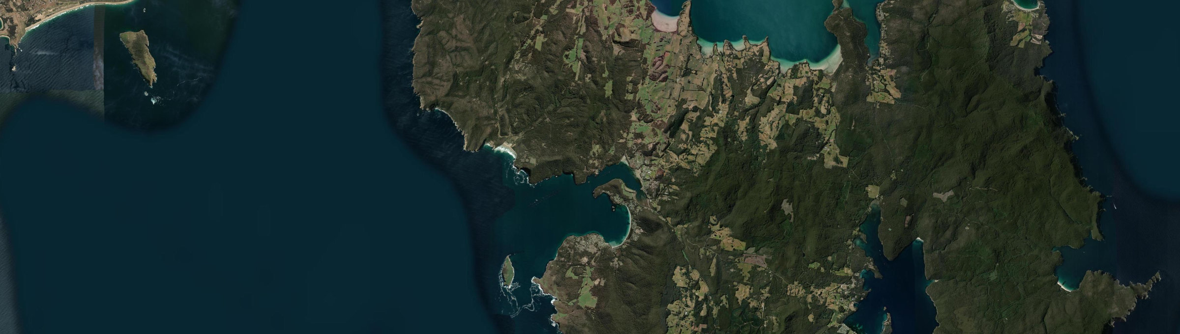 Aerial view of Nubeena, TAS