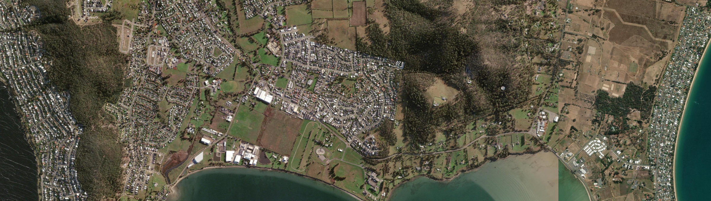 Aerial view of Oakdowns, TAS