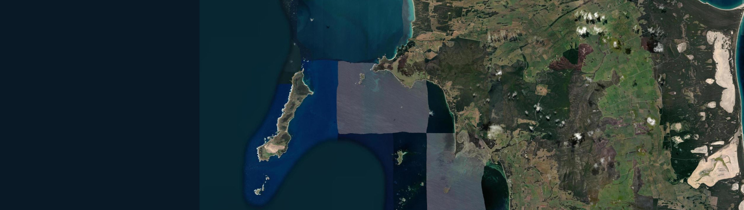 Aerial view of Emita, TAS