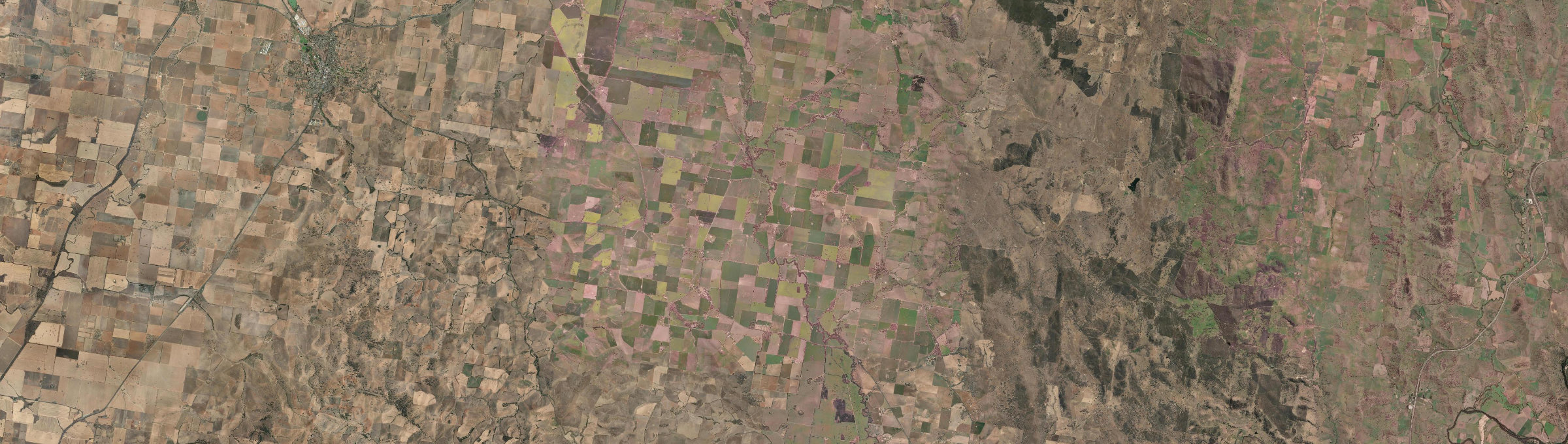 Aerial view of Eurongilly, NSW
