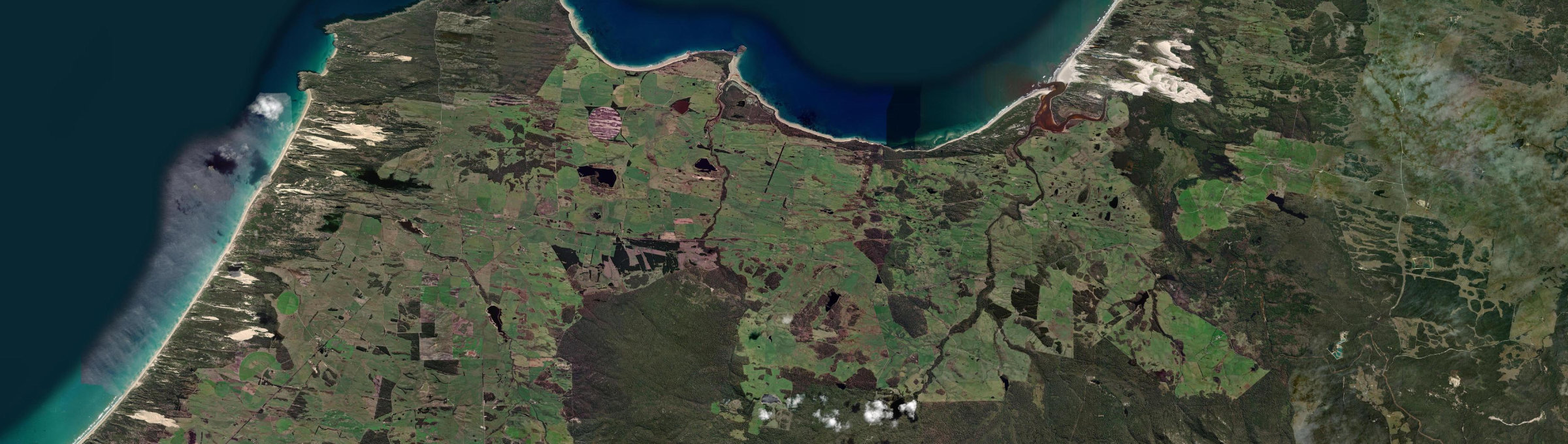 Aerial view of Tomahawk, TAS