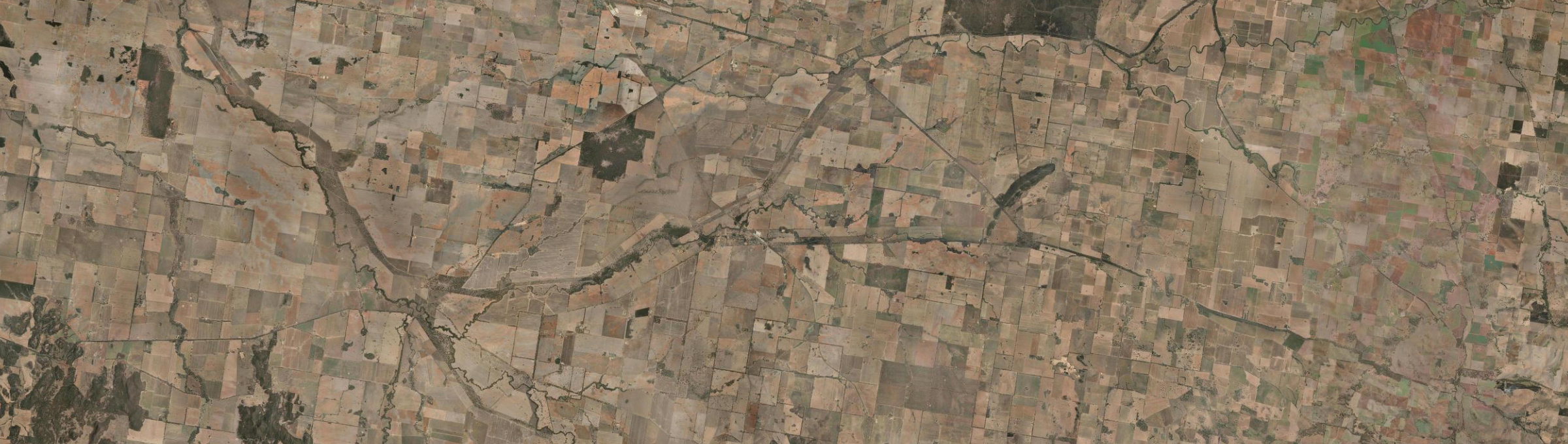 Aerial view of Bribbaree, NSW