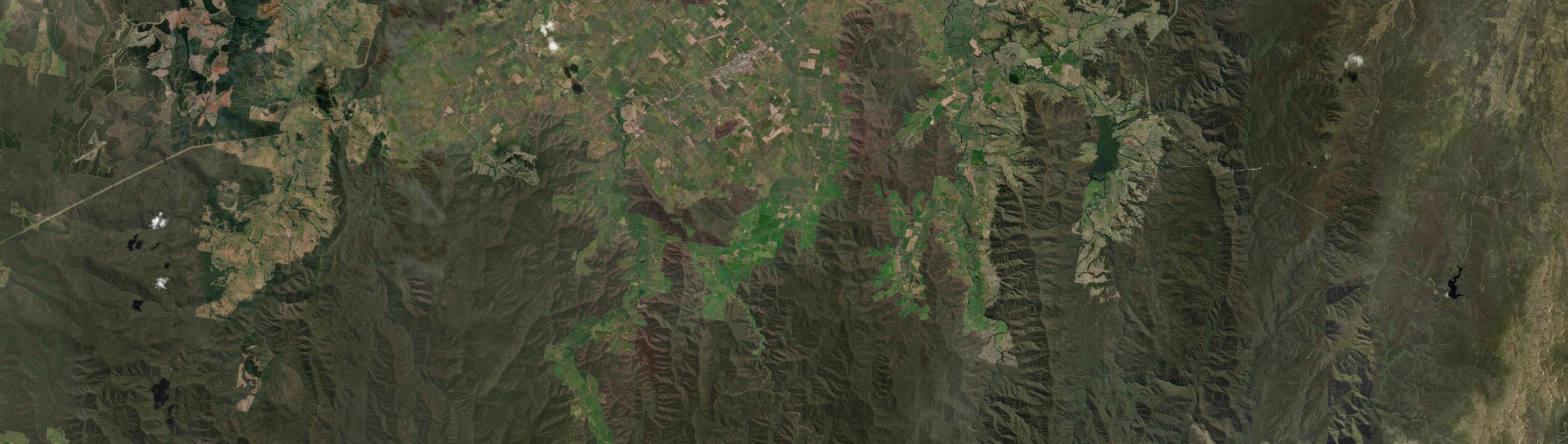 Aerial view of Thowgla Valley, VIC