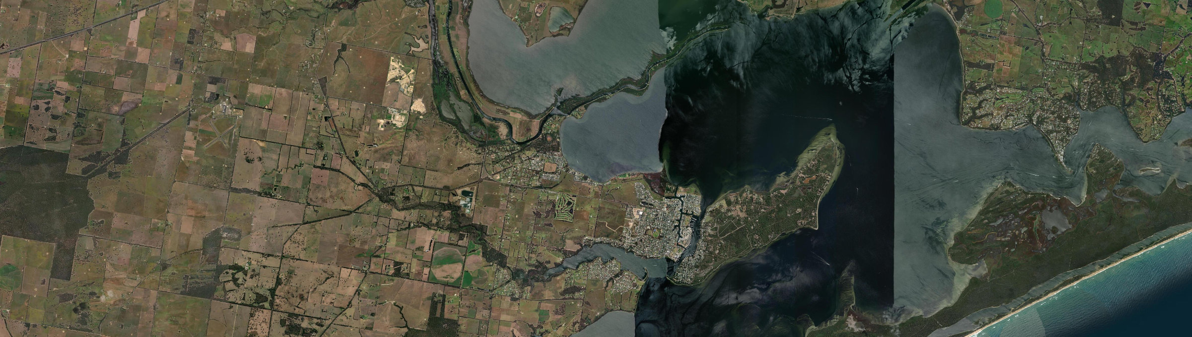 Aerial view of Eagle Point, VIC