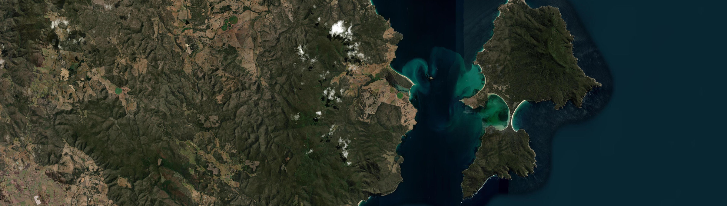 Aerial view of Rheban, TAS