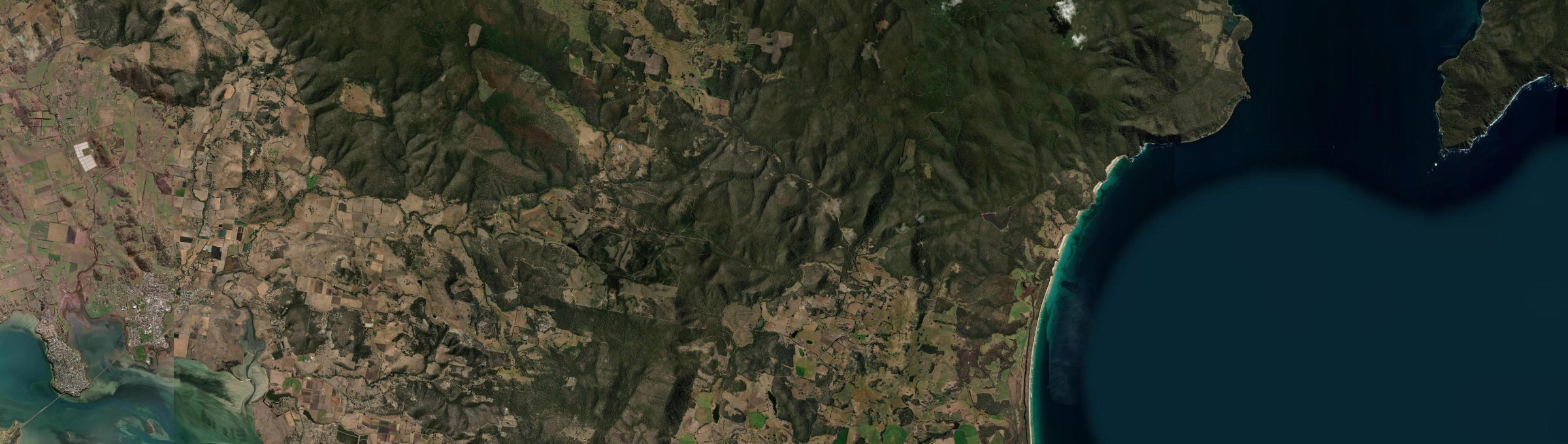 Aerial view of Kellevie, TAS