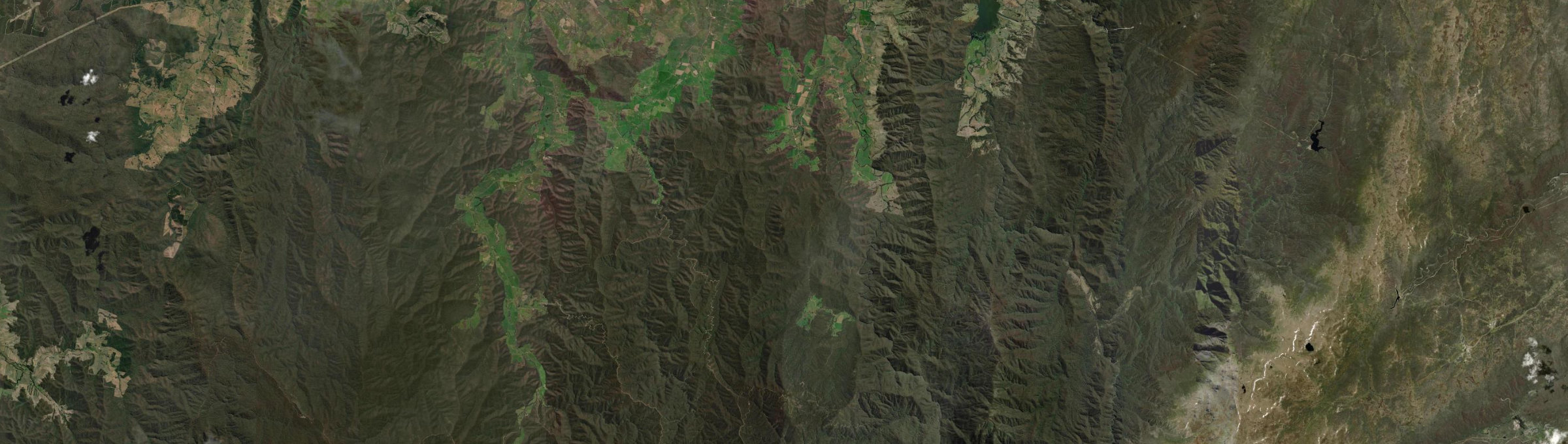 Aerial view of Biggara, VIC