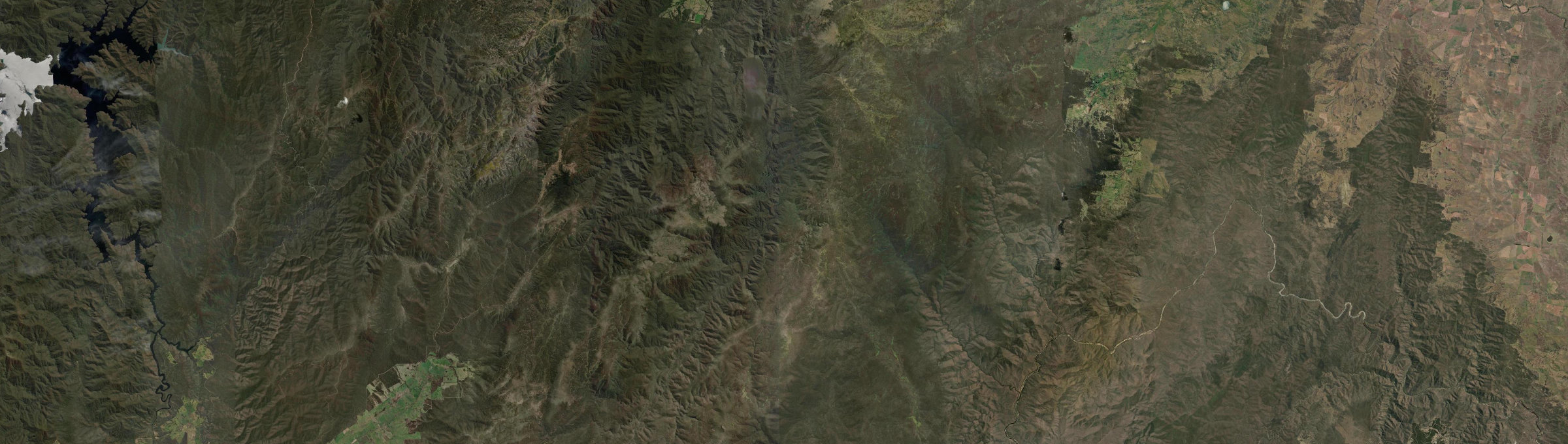 Aerial view of Pilot Wilderness, NSW