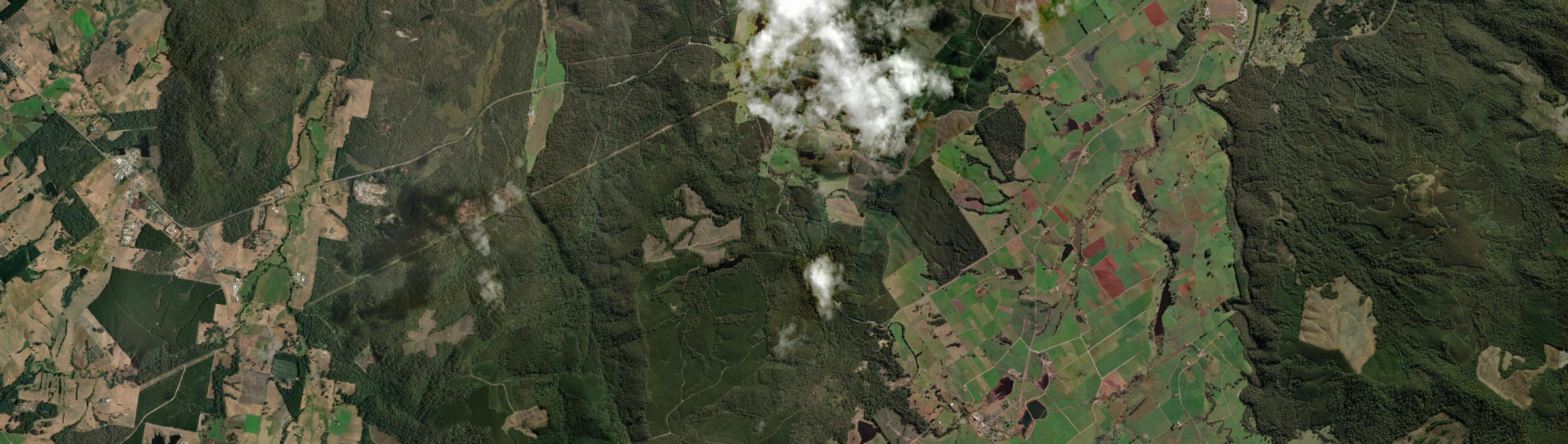 Aerial view of Tulendeena, TAS