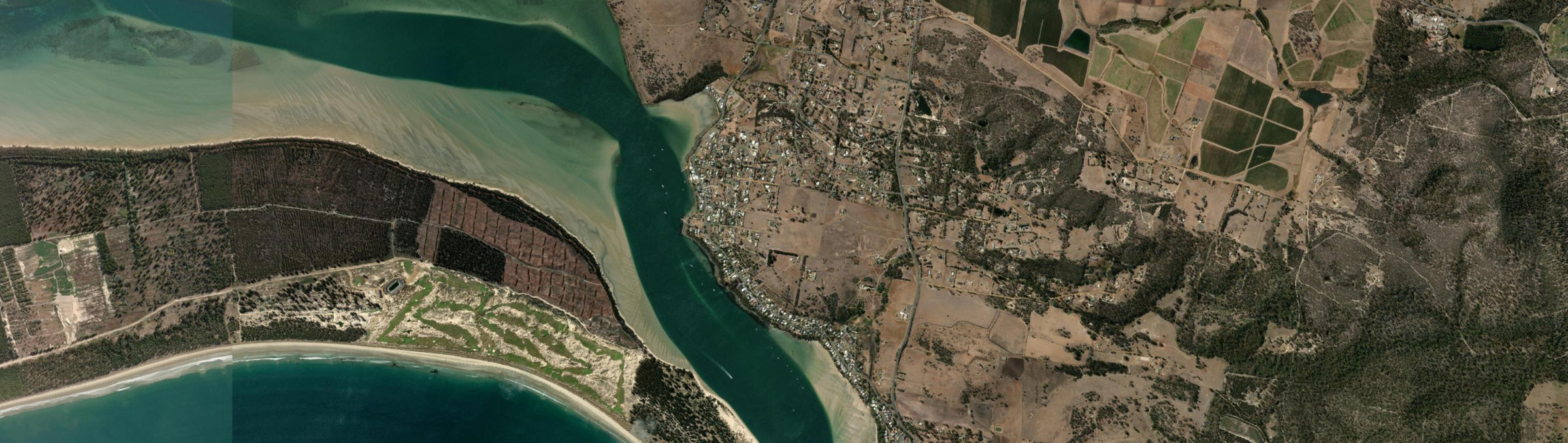 Aerial view of Lewisham (Tas.), TAS