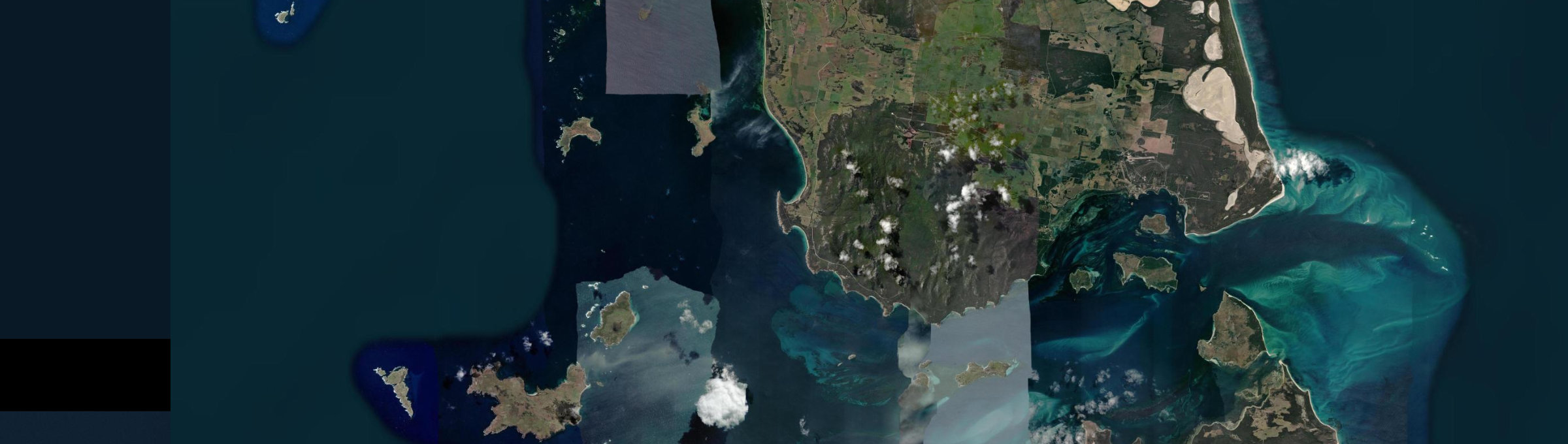 Aerial view of Loccota, TAS
