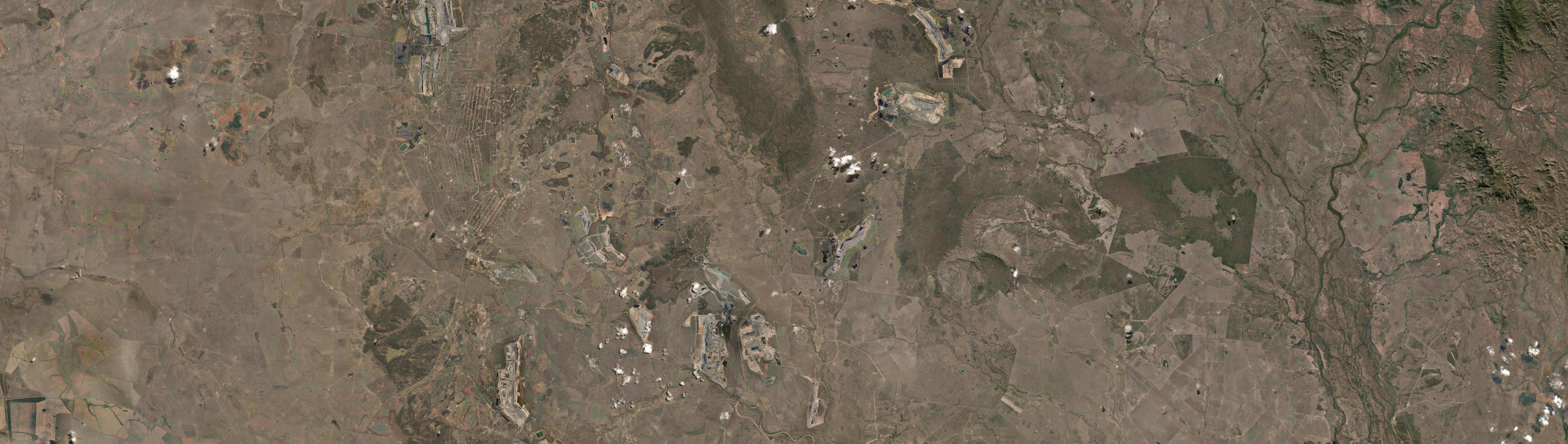 Aerial view of Coppabella (Qld), QLD