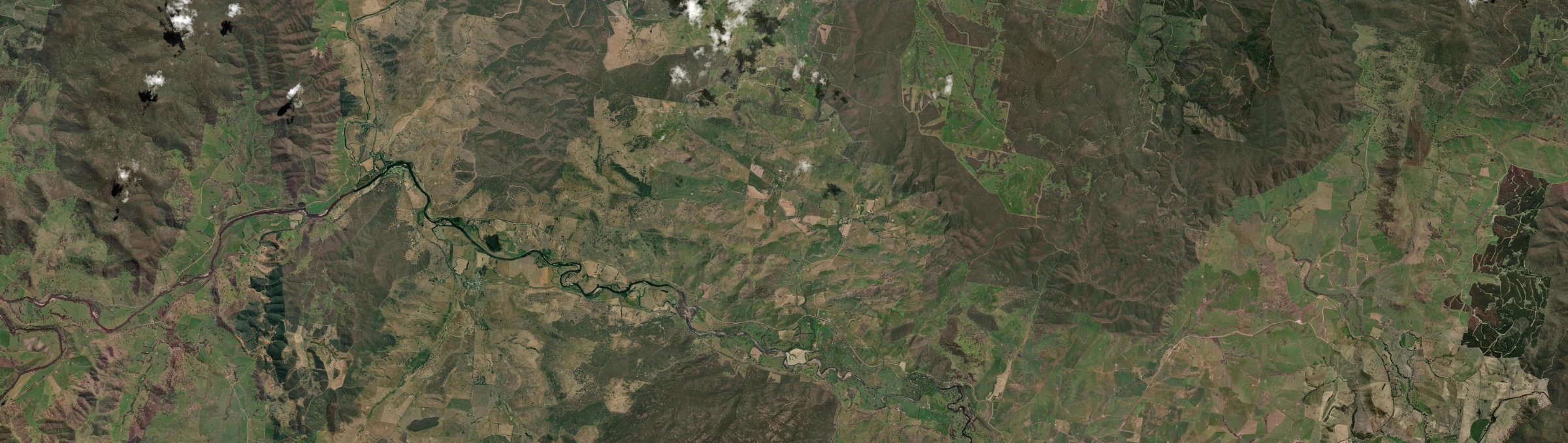 Aerial view of Ournie, NSW