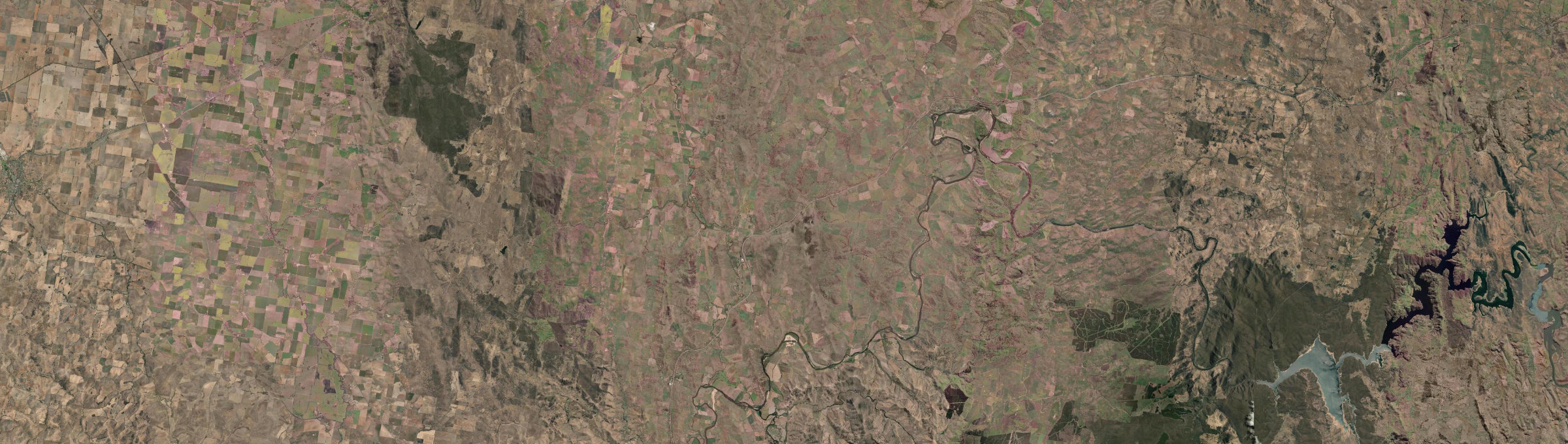 Aerial view of Coolac, NSW