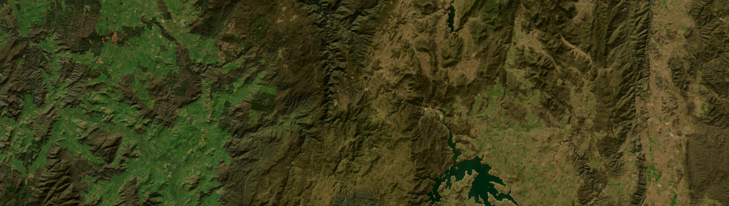 Aerial view of Cabramurra, NSW