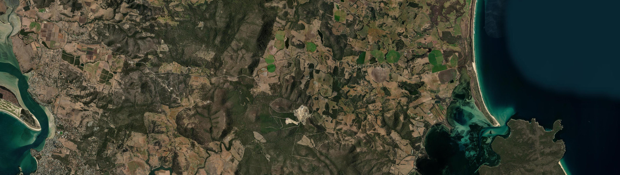 Aerial view of Copping, TAS