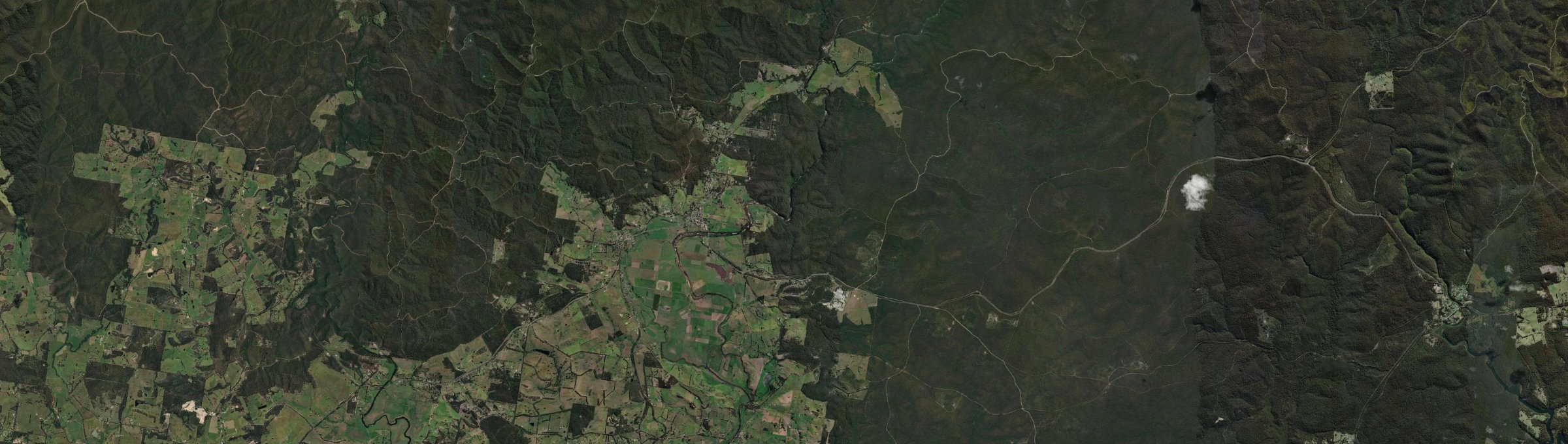 Aerial view of Bruthen, VIC