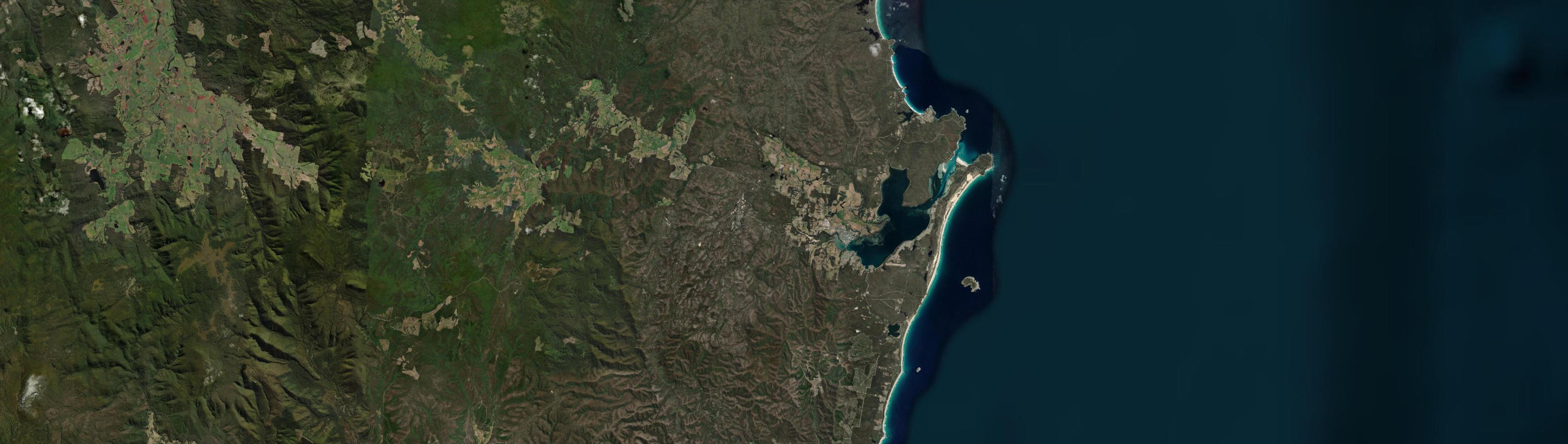 Aerial view of St Helens (Tas.), TAS