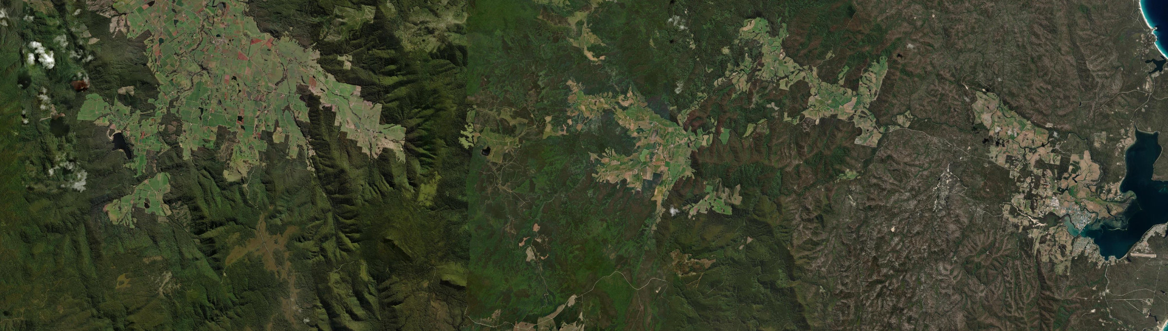 Aerial view of Pyengana, TAS