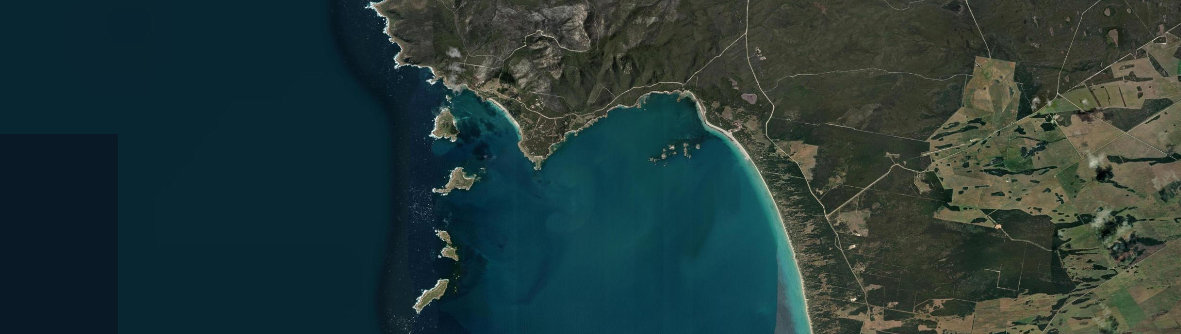 Aerial view of Leeka, TAS