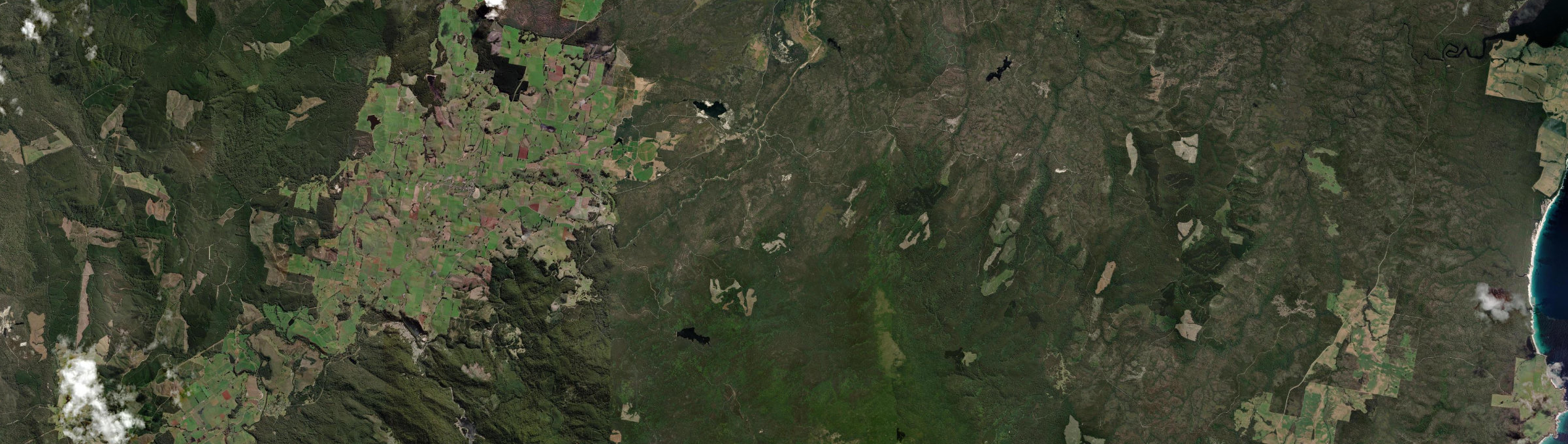 Aerial view of Pioneer (Tas.), TAS